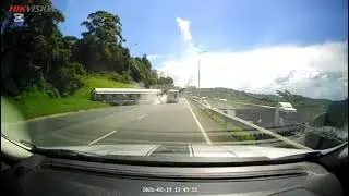 Diesel tanker crash on N3 caught on dashcam