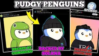 EVERY CRYPTO COMPANY IS BACKING PUDGY PENGUINS CRYPTO LAUNCH #crypto #pengu #solana