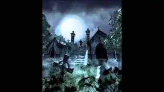 creepy organ music with thunder
