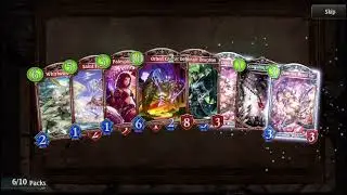 [Shadowverse] Winter Bonus Daily 10 Pack Day 9 Card Pack Opening