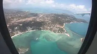 Bangkokair Samui-Utapao, вид на Чавенг с высоты птичьего полета