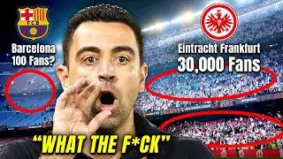 FC BARCELONA AND THEIR FANS GET EMBARRASSED BY FRANKFURT FANS (SO SAD!)