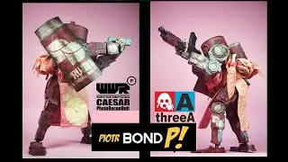 Figurka robota  CAESAR Bromwich PRU Support - World War Robot - firma ThreeA  1/12 WWRp odcinek 6