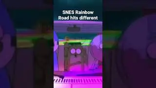 SNES Rainbow Road Hits different (credits to Benson_Dancing) #shorts #mariokart