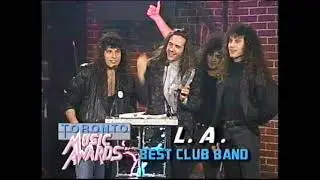 L.A. wins Toronto Music Award 1989 Best T O  Club Band