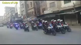 Flag March of Punjab Police, Pak Army and Rangers during Muharram ul Haram in Faisalabad