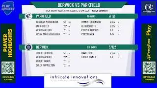 Berwick v Parkfield