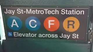 MTA New York City Subway: R32, R46 & R160 (A) (C) (F) (R) Trains @ Jay Street-MetroTech