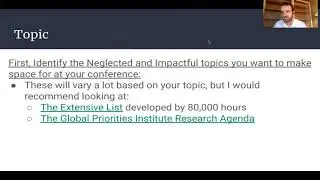 How to organize a graduate conference | Jonathan Courtney | EA Student Summit 2020
