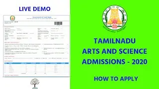 How to Apply for Tamil Nadu Arts and Science College Admissions 2020 ? #TNGASA #eDesk