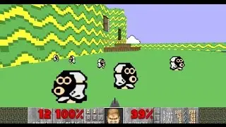 Super Mario DOOM!!  Funny Mod    Bowser & Miyamoto Bosses