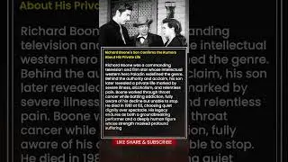 Richard Boone's Son Confirms the Rumors About His Private Life #shorts