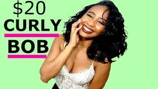 BEST AFFORDABLE CURLY BOB WIG! (ONLY $20!!!)