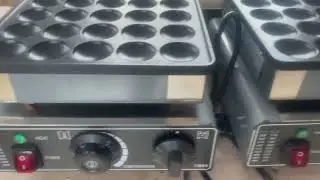Commercial 25 Mini Dutch Poffertjes Grill Electric Pancake Waffle Maker Dorayaki Machine Poffertjes
