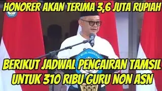 JADWAL PENCAIRAN BANTUAN/TAMSIL GURU HONORER NON SERTIFIKASI MELALUI TRANSFER LANGSUNG