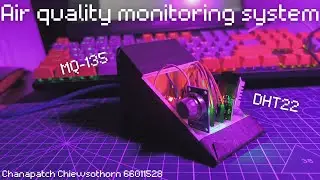 IOT Project :  Air quality monitoring system using MQ-135, DHT22, Blynk.