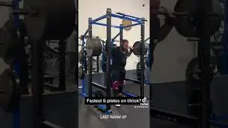Fastest 6 plate squat #shorts