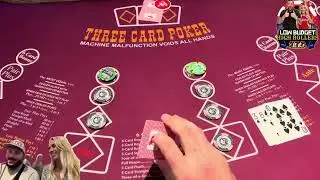 THREE OF A KIND! THE NSANE RUN ON THREE CARD POKER!