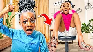 Палец на ноге моей сестры не перестает расти😱