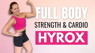 45 MIN HYROX INSPIRED WORKOUT | Full Body  Strength + Conditioning at Home Workout + Weights