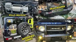 Modified Jimny | Front Bumper | Suzuki Grill | MAXXIS 980 Tyres | Jerry Can Mounted | Suzuki Jimny 