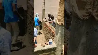 Amazing Construction skills/ Brick wall / Wall ideas / Mason skills#shorts #building #mason