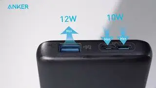 Anker Portable Charger, 313 Power Bank (PowerCore Slim 10K) 10000mAh Battery Pack with PowerIQ Charg