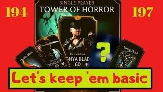 MK Mobile: Tower of Horror LAST Battles with BASIC GOLD characters?? Part2