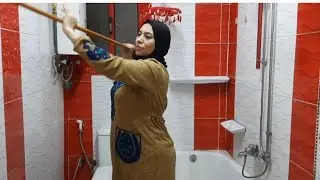 روتين الرغاوى💦 والروايح المنعشه🌿تنظيف عميق للحمام💯❎️💯نظافه👍روتين تحفيزي لغسيل الحمام💥