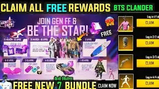 BTS Event Calender Freefire | Gen Ff Event Calendar | FreeFire 25 March Event | Free Fire New Event