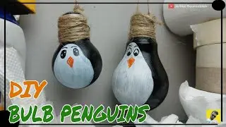 How to make Penguin | DIY Bulb Penguin | Easy craft ideas | Artist Souroshish