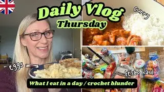 DAILY VLOG: Thursday 5th June - crochet crisis, recipe roulette, what I ate #mounjaromaintenance