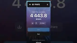 My PAWS allocation and their prediction #paws #crypto #airdrop