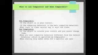 Java Interview Question #6: When to use comparator and comparable in java