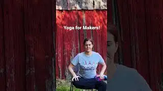 Yoga for knitters & makers!  Low back pain relief #knitting #yogaforknitters #yogaformakers