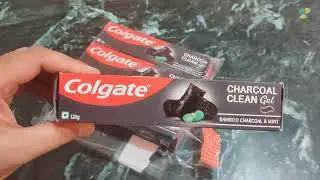 Colgate Charcoal Clean Gel Toothpaste Unboxing
