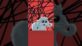 After shredding the couch...again! (Monster only version!) #skillet #monster #animaton #cat