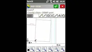 Carlson SurvCE Tutorial: Creating a point in Map View