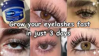 Grow Your Eyelashes Faster Naturally 💯 | Thicker Lashes in Few Days 🔥