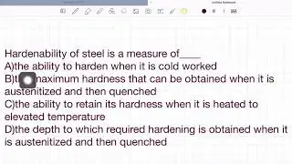 Hardenability of Steel