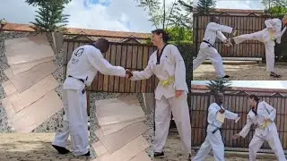 How to break Wooden taekwondo boards - Home workout