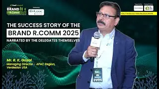 Global Leadership Speaks: Verdesian USA Shares Its Experience at BRAND R.Comm 2025 | Mr. RK Goyal