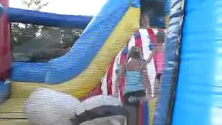 Three Ring Circus Inflatable Bounce House Moonwalk Jumper Rental Dayton Cincinnati