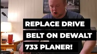 Ремонт оборванного приводного ремня на рейсмусовом станке DEWALT DW733! Легко!