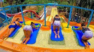 Mat Racer Water Slide at Six Flags Hurricane Harbor Oaxtepec 🇲🇽 