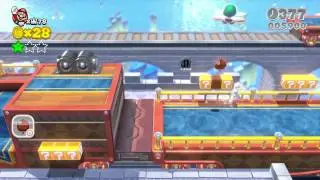 World 3-Boss The Bullet Bill Express: Super Mario 3D World (without commentary)