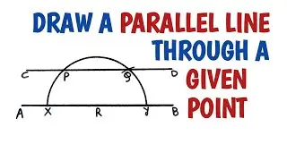 How to draw a parallel line through a given point