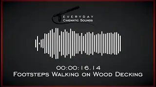 Footsteps Walking on Wood Decking | HQ Sound Effects