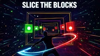 SLICE THE BLOCKS ⚔️ Immersive Interactive Warm-Up | Real Life Rhythm Game (Full Body Cardio)