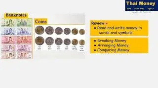 Thai Money: Breaking, Arranging, and Comparing Money